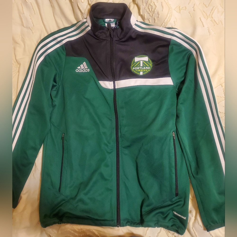 Adidas Portland Timbers Team Staff-Only Futbol Full-zip Jacket